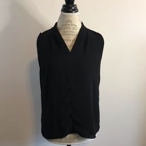 Tahari black sheer women’s top
